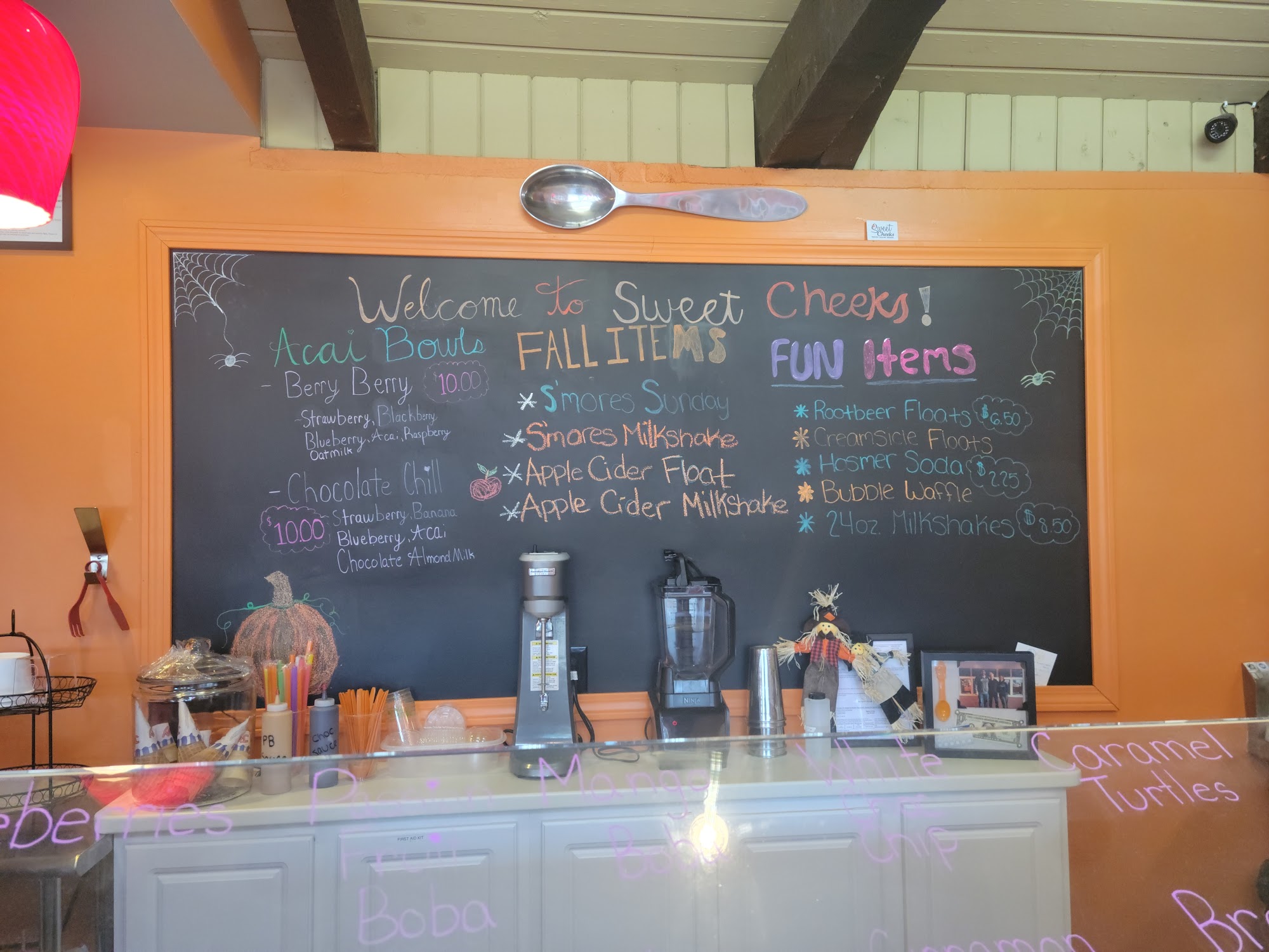 Sweet Cheeks Frozen Yogurt Shoppe Menu