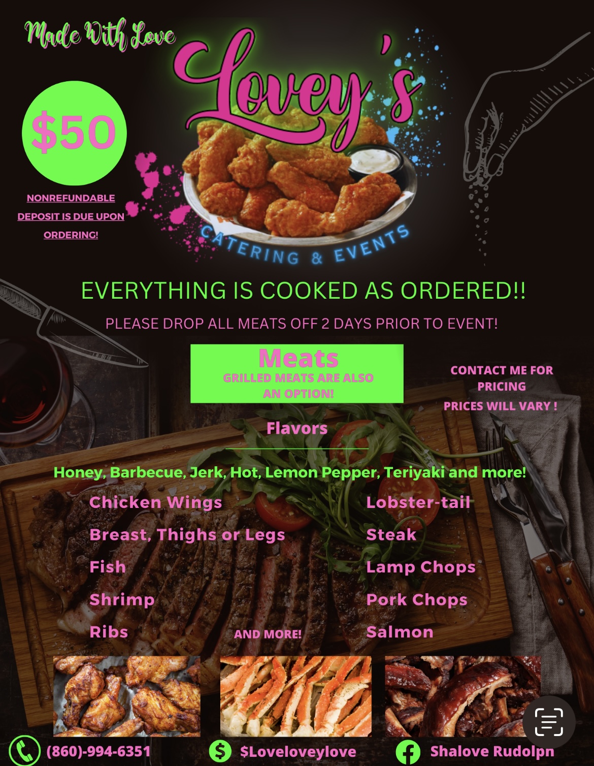 Lovey Catering And Event Menu