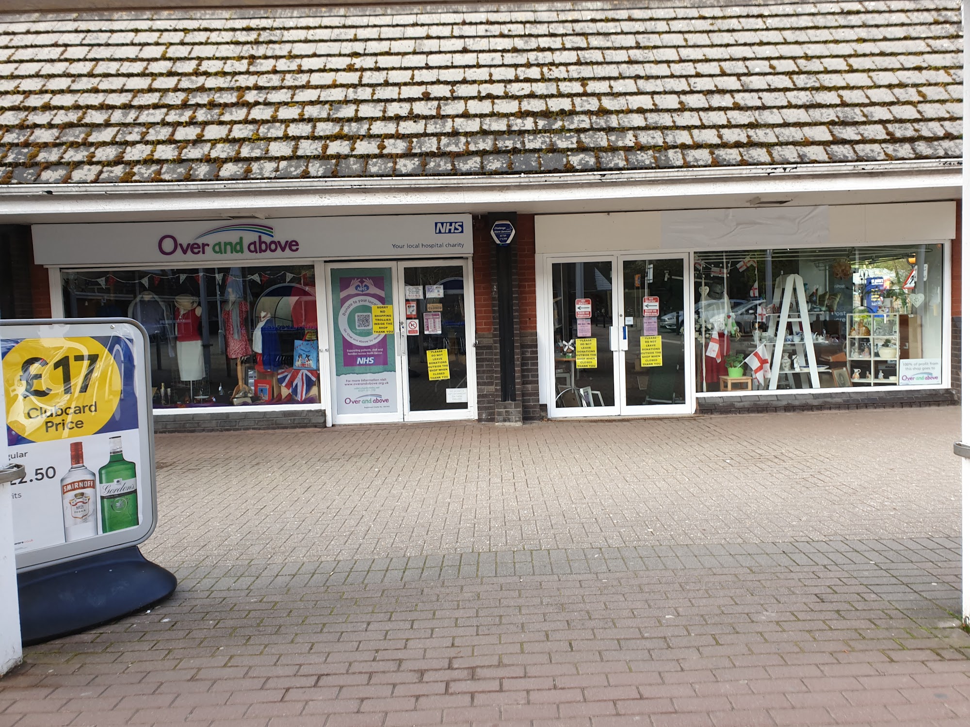 Over and Above charity shop Barnstaple
