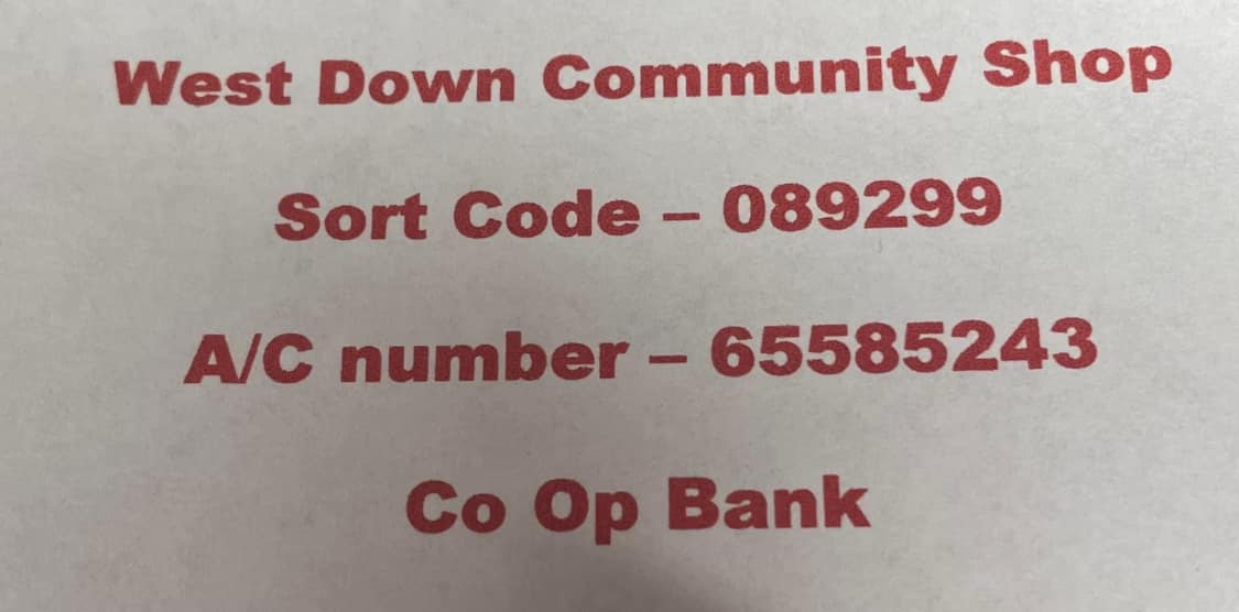 West Down Community Shop Ilfracombe