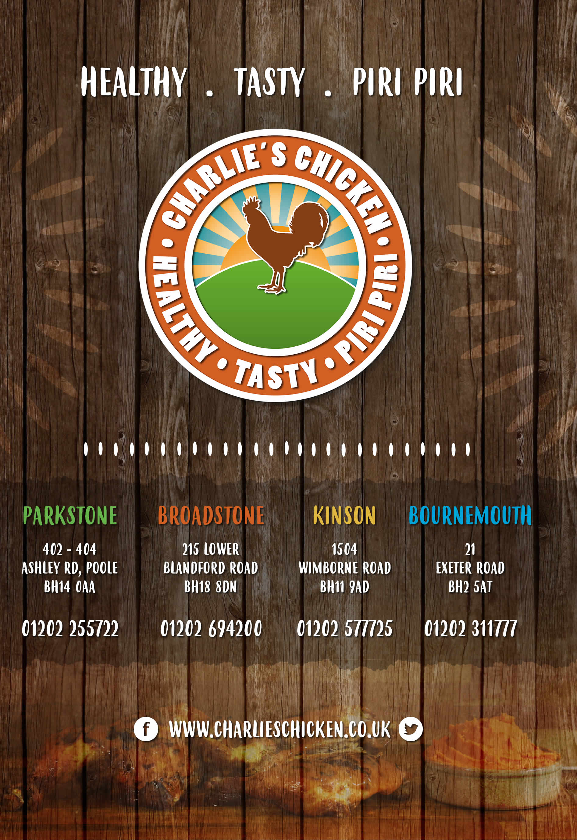 Charlie's Chicken Bournemouth Menu
