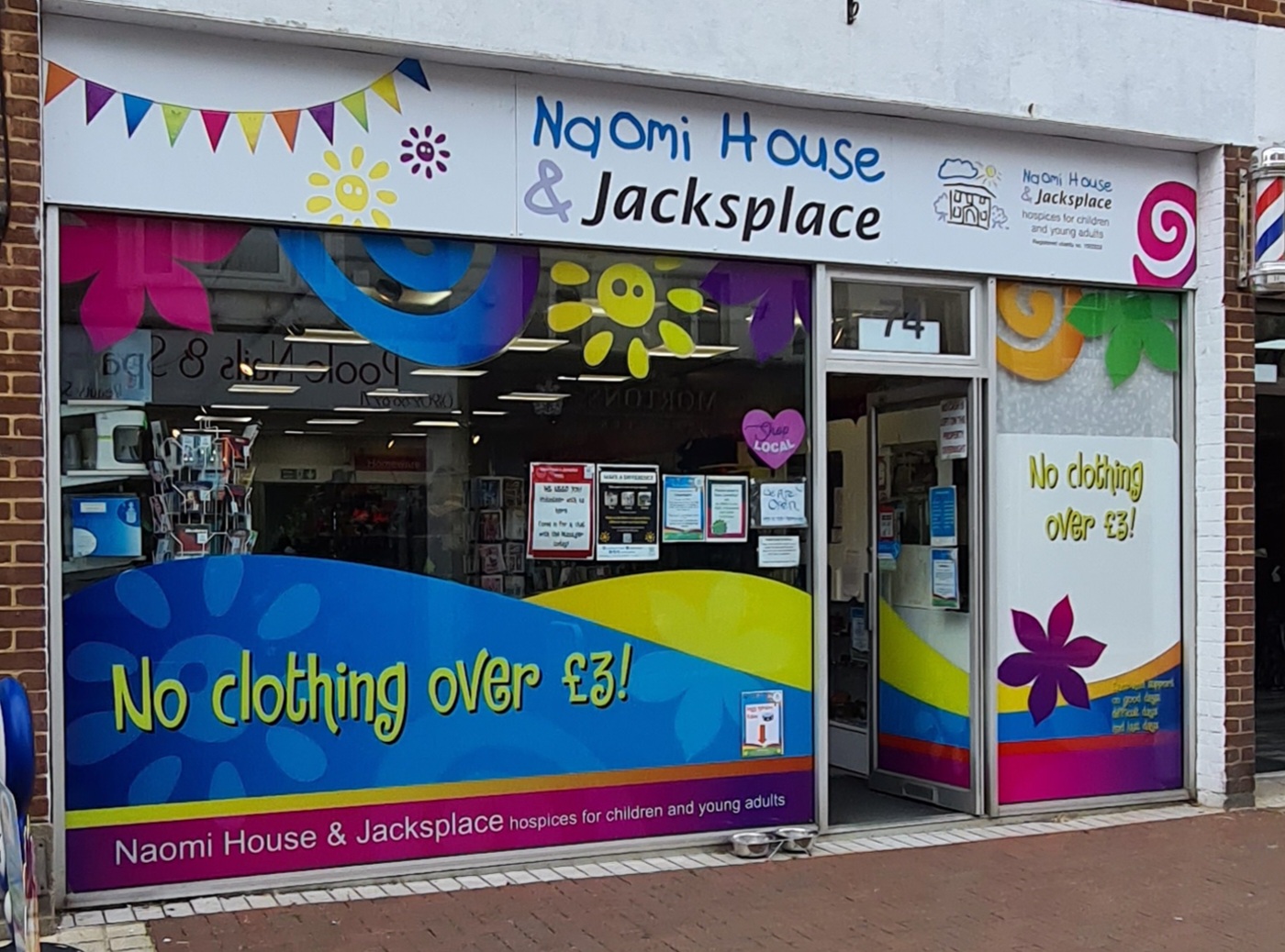 Naomi House & Jacksplace Poole charity shop