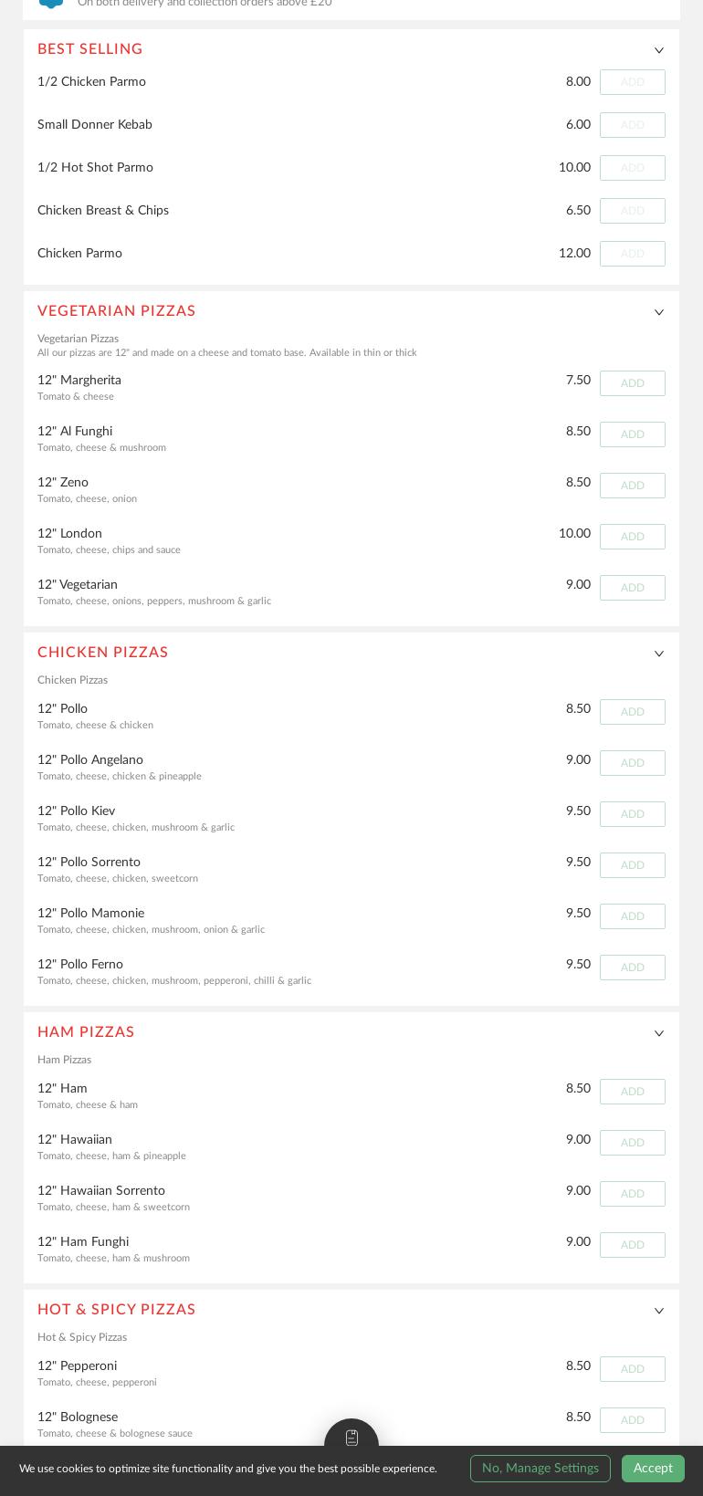 Denos Return Menu