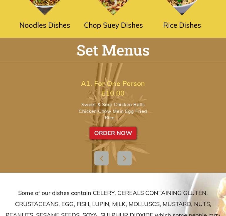 The Good Season Express Menu