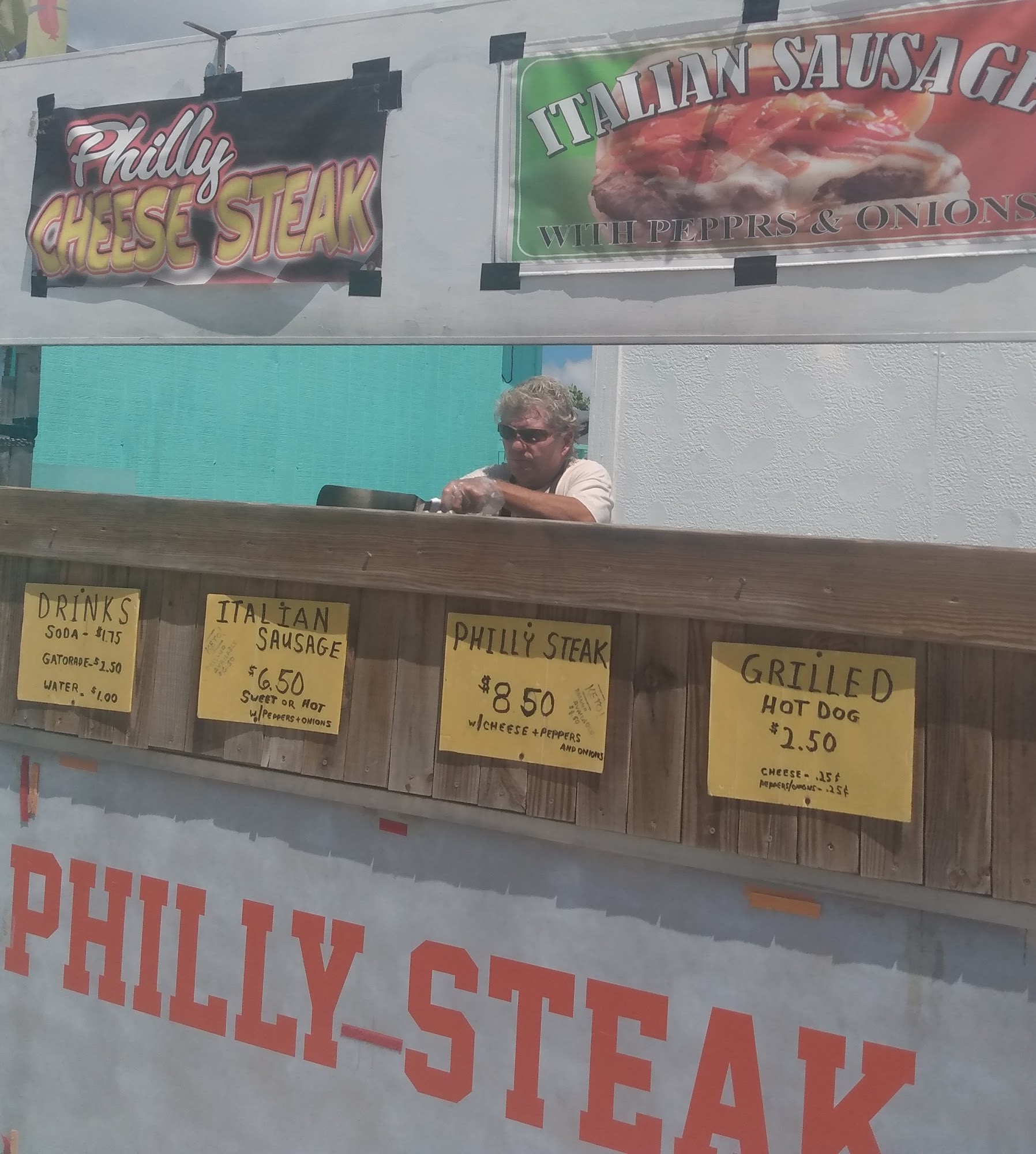 Philly-Steak: Big Pine Flea Market Menu
