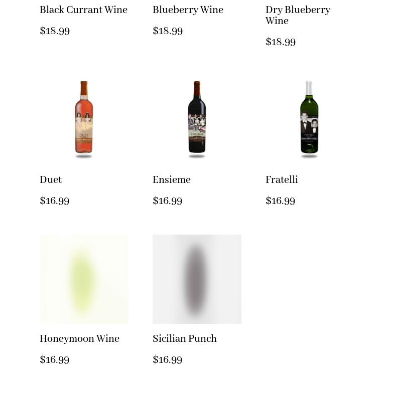 Sparacia Witherell Family Winery & Vineyards Menu