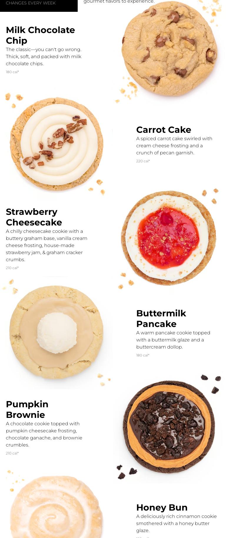 Crumbl Cookies - Weston Menu