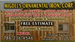 MIGDEL'S ORNAMENTAL IRON CORP