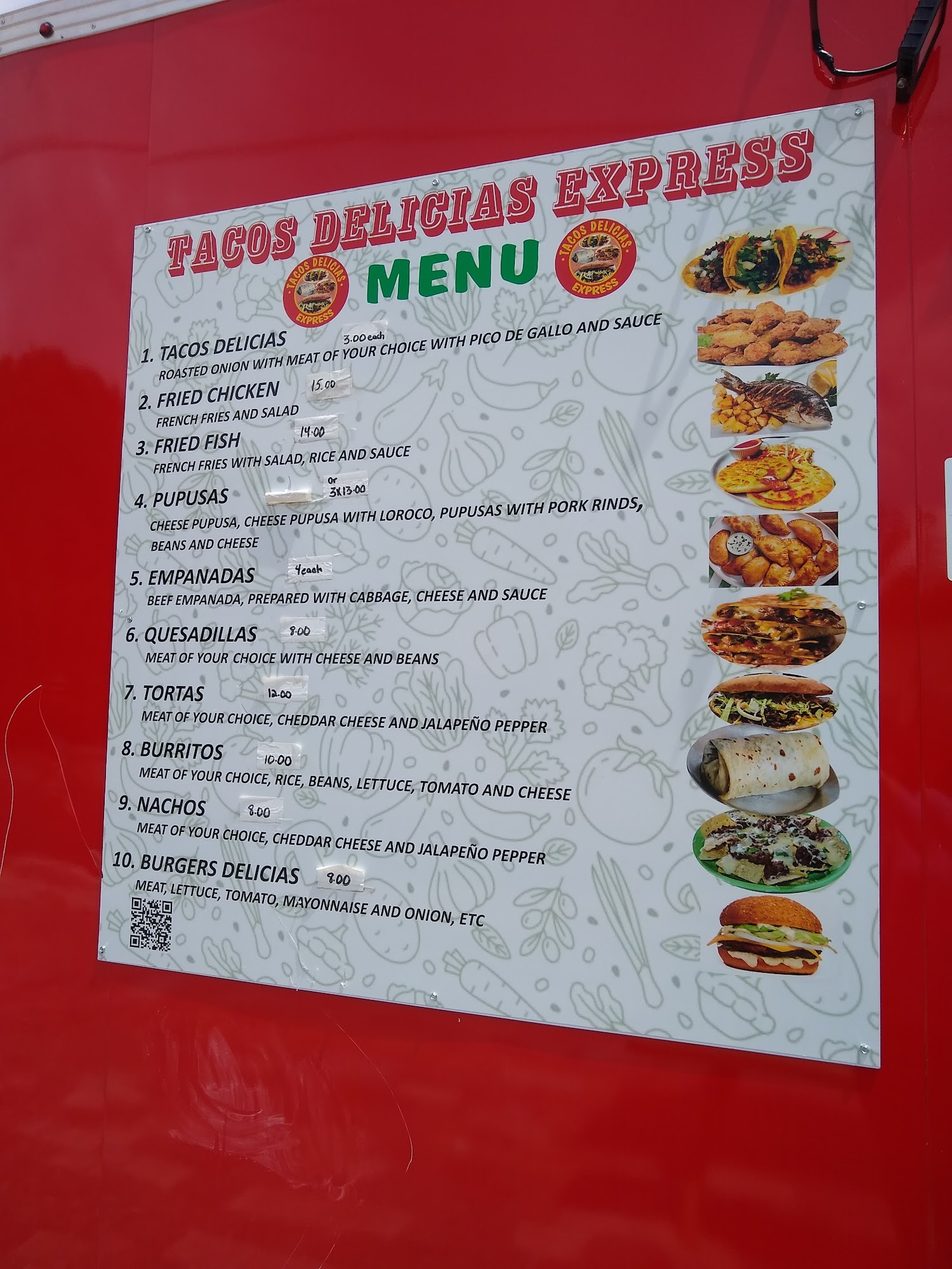 Tacos Delicias Express Menu