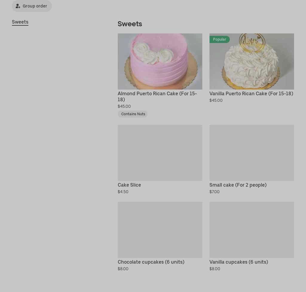 Sweets by Karla Cakes and Supplies store Menu