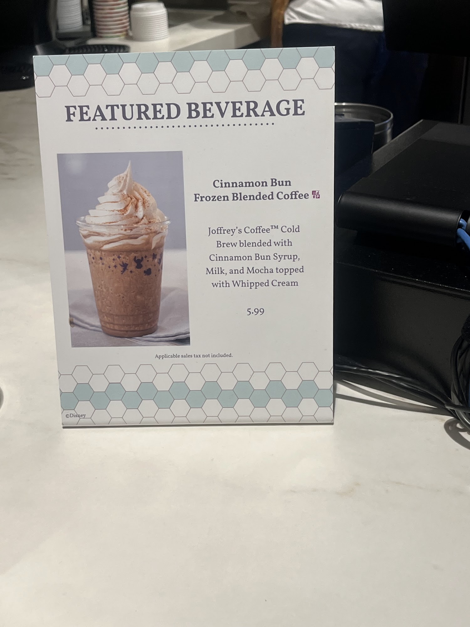 Carousel Coffee Menu