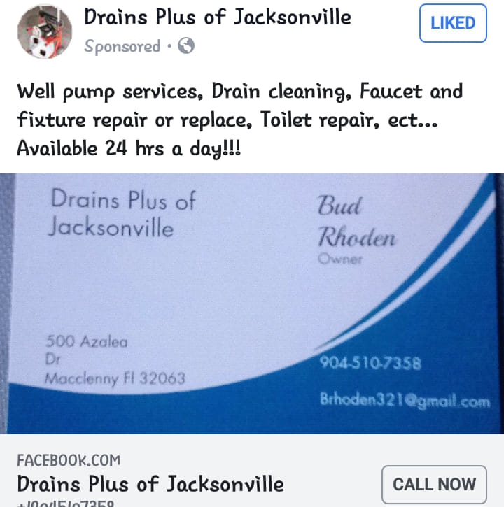 Drains Plus of Jacksonville 500 Azalea Dr, Macclenny Florida 32063