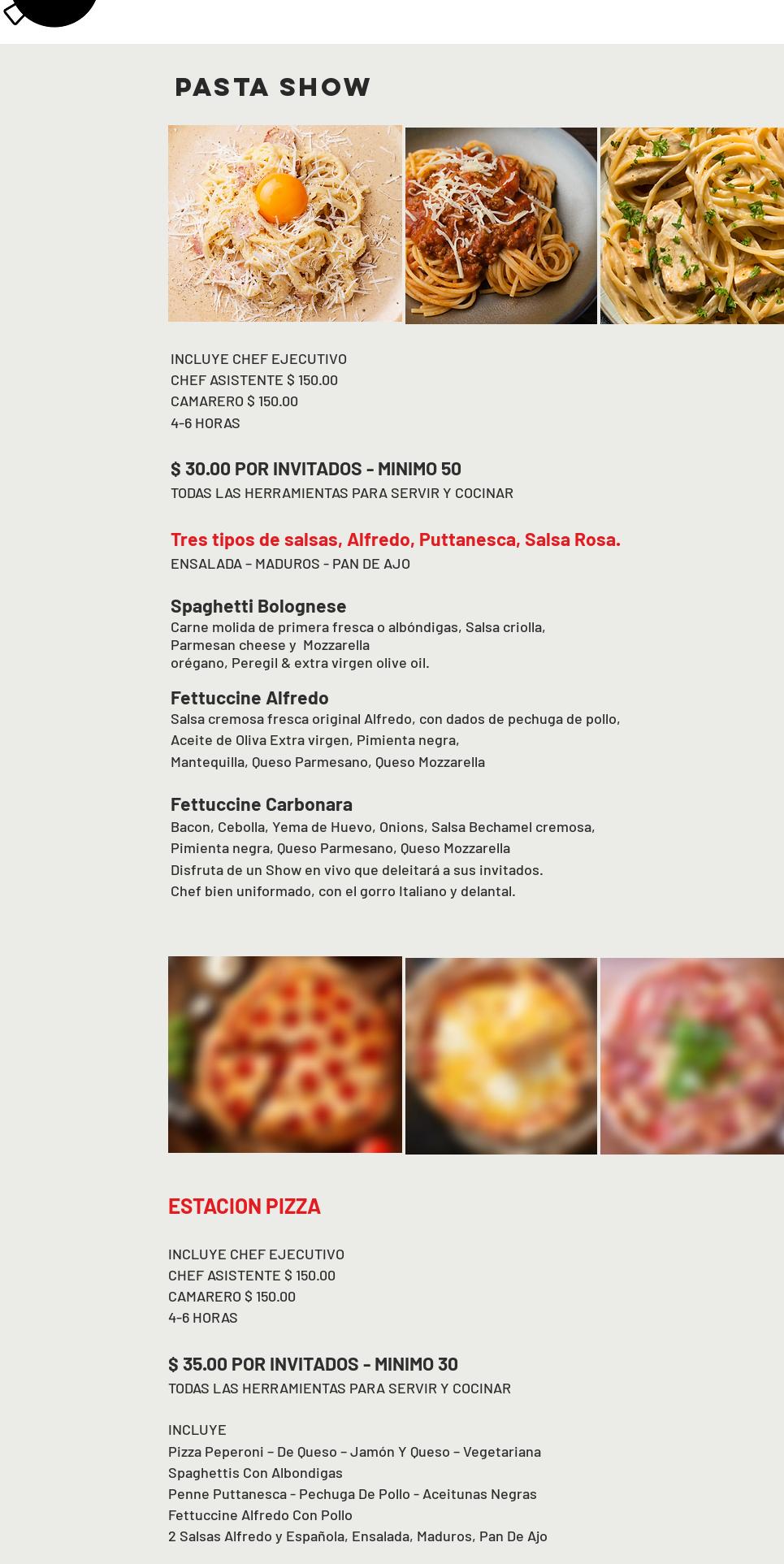 Chef's Paella / Pan con Todo Menu