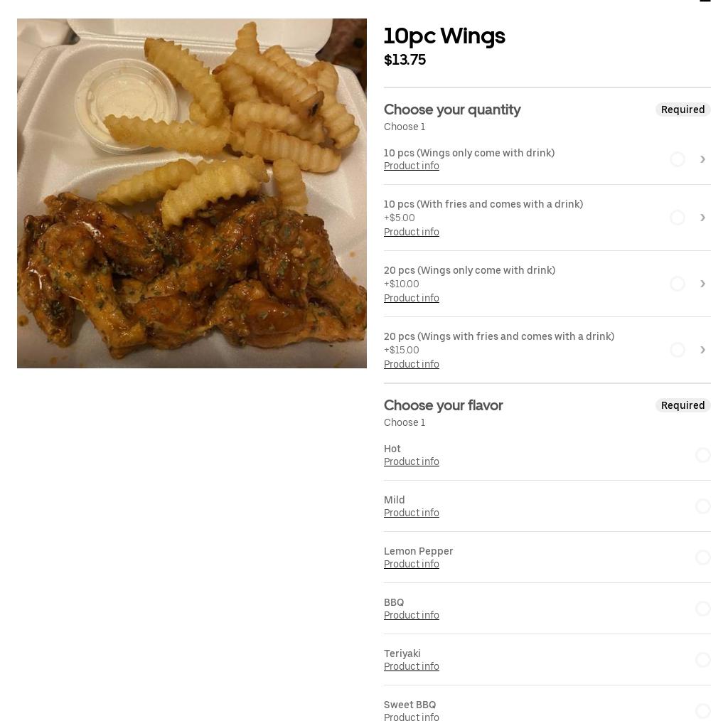 T Low’s Boom Boom Room Menu