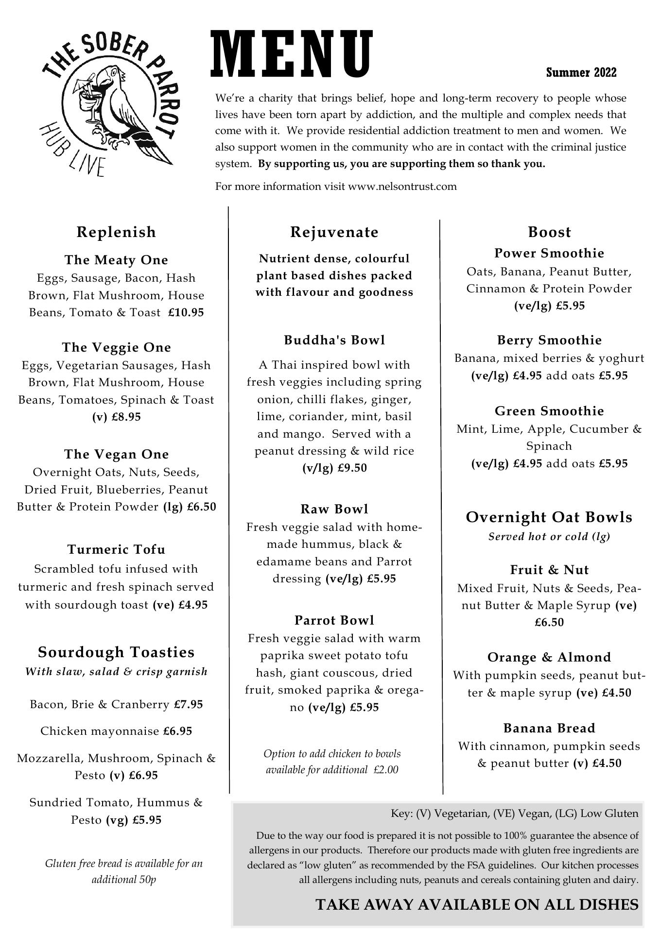 The Clean Plate Menu