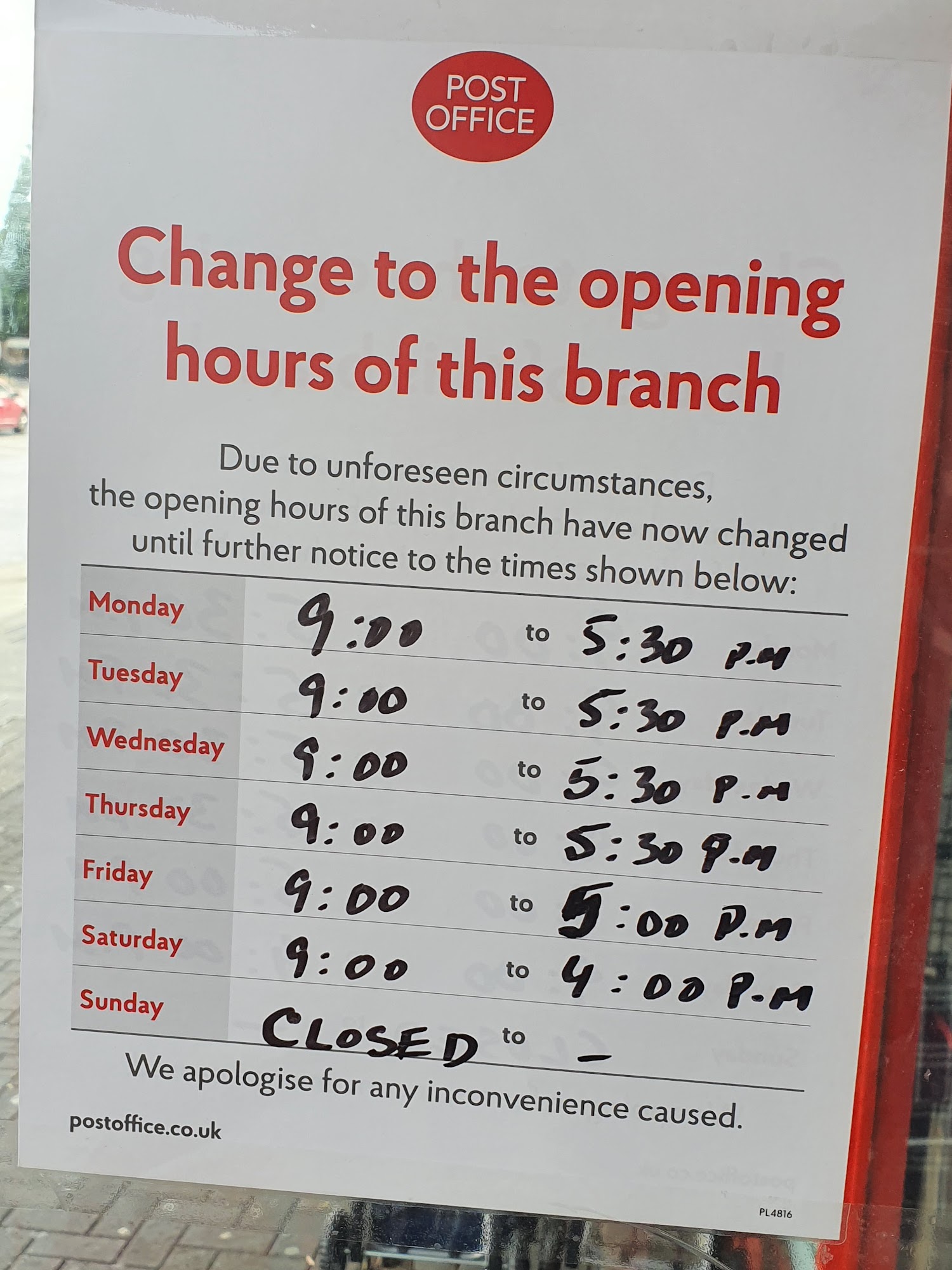 Wood Lane Post Office Dagenham