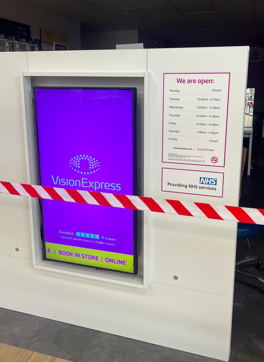 Vision Express Opticians at Tesco - Stretford