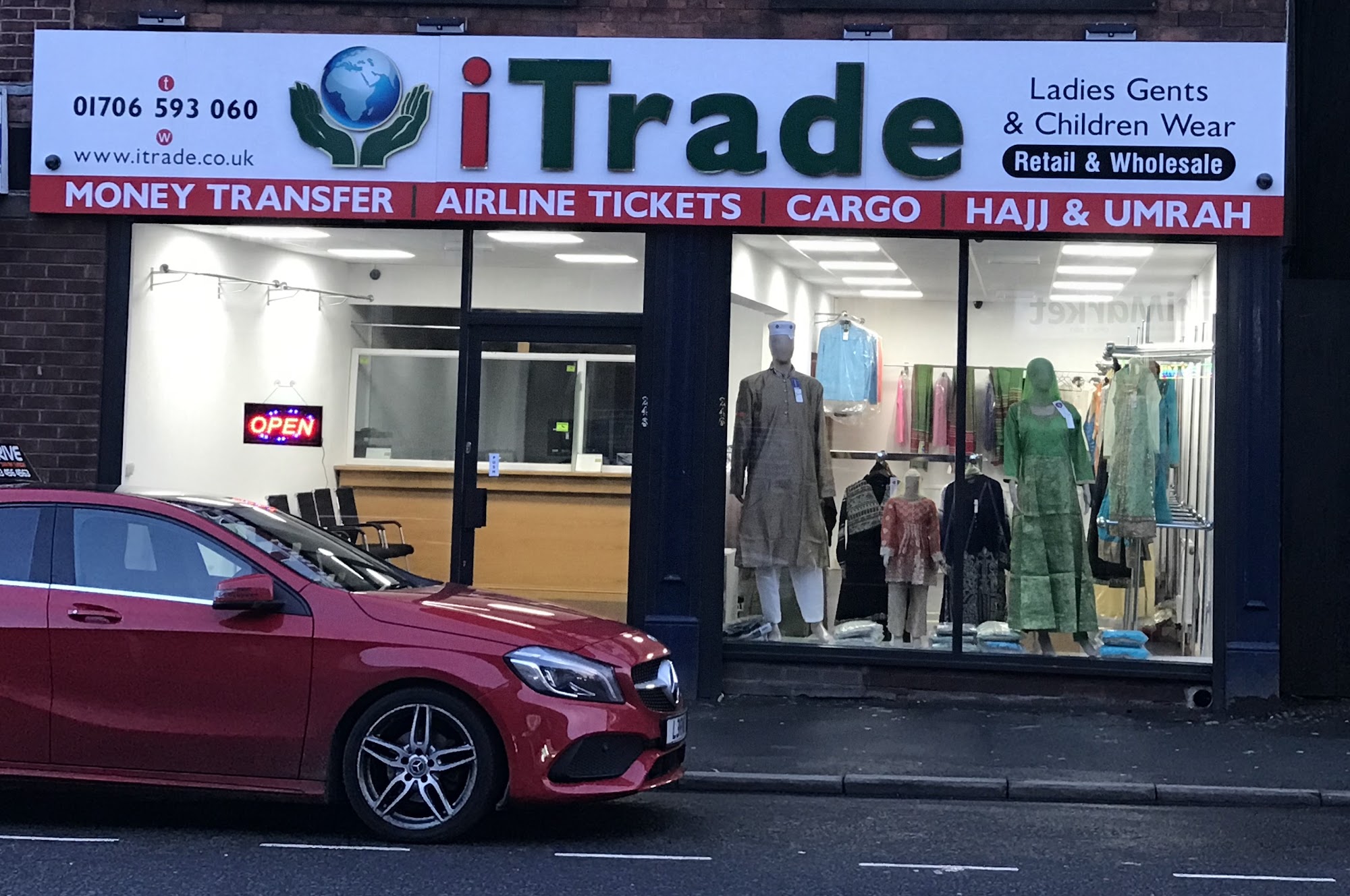 iTrade Ltd, Rochdale ,international Travels Agent & Clothes Shop