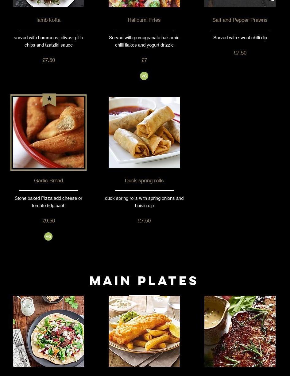 The Dining Room at Grains Bar Hotel Menu