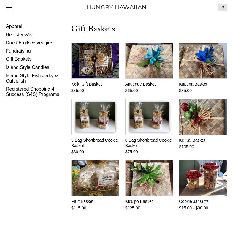 Hungry Hawaiian Menu