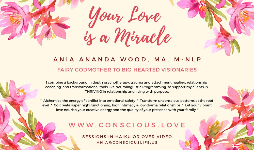 Ania Wood, MA, M-NLP, Couples Counseling and Transformational NLP 1209 W Kuiaha Rd, Haiku Hawaii 96708