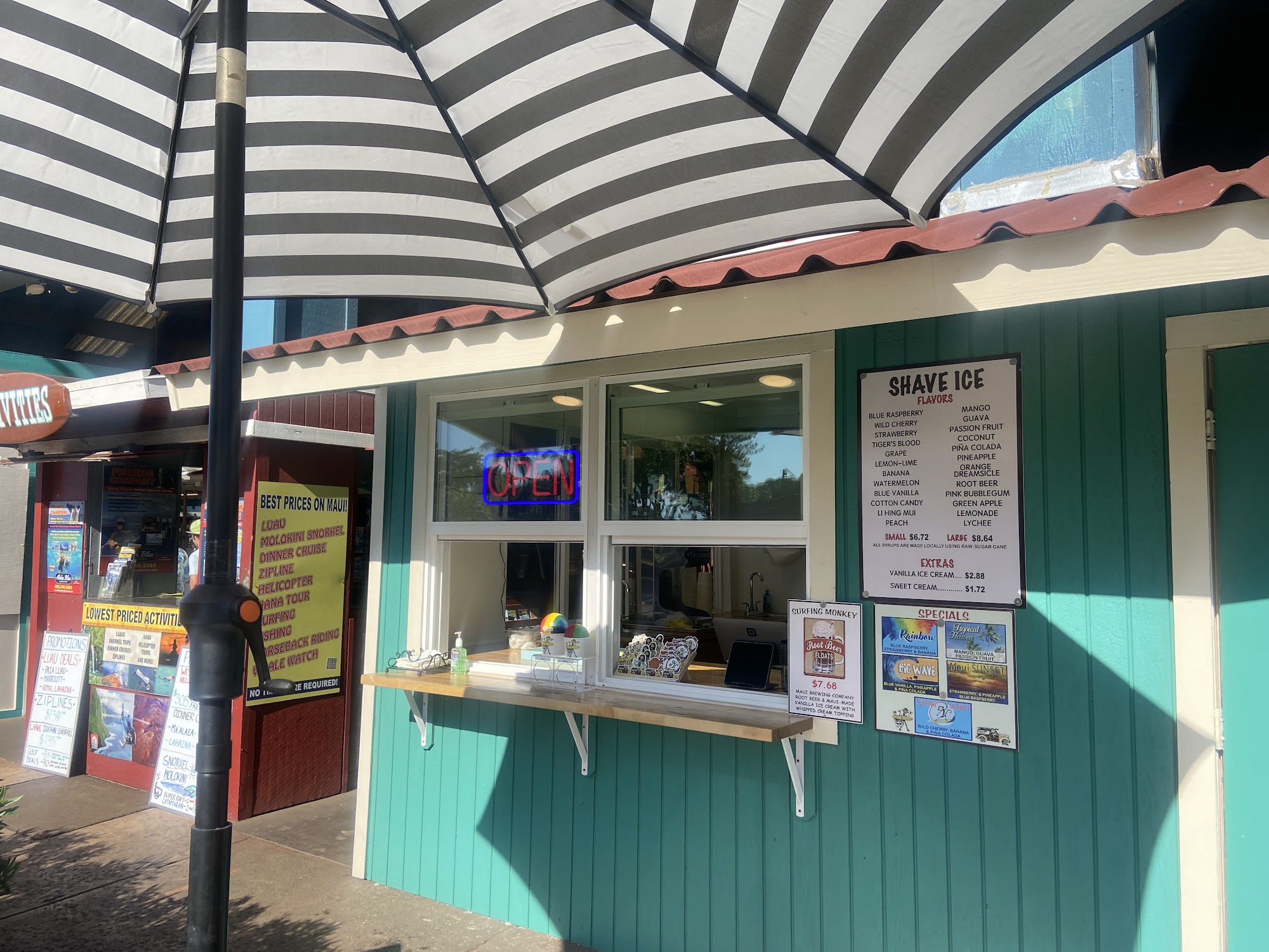 Surfing Monkey Shave Ice