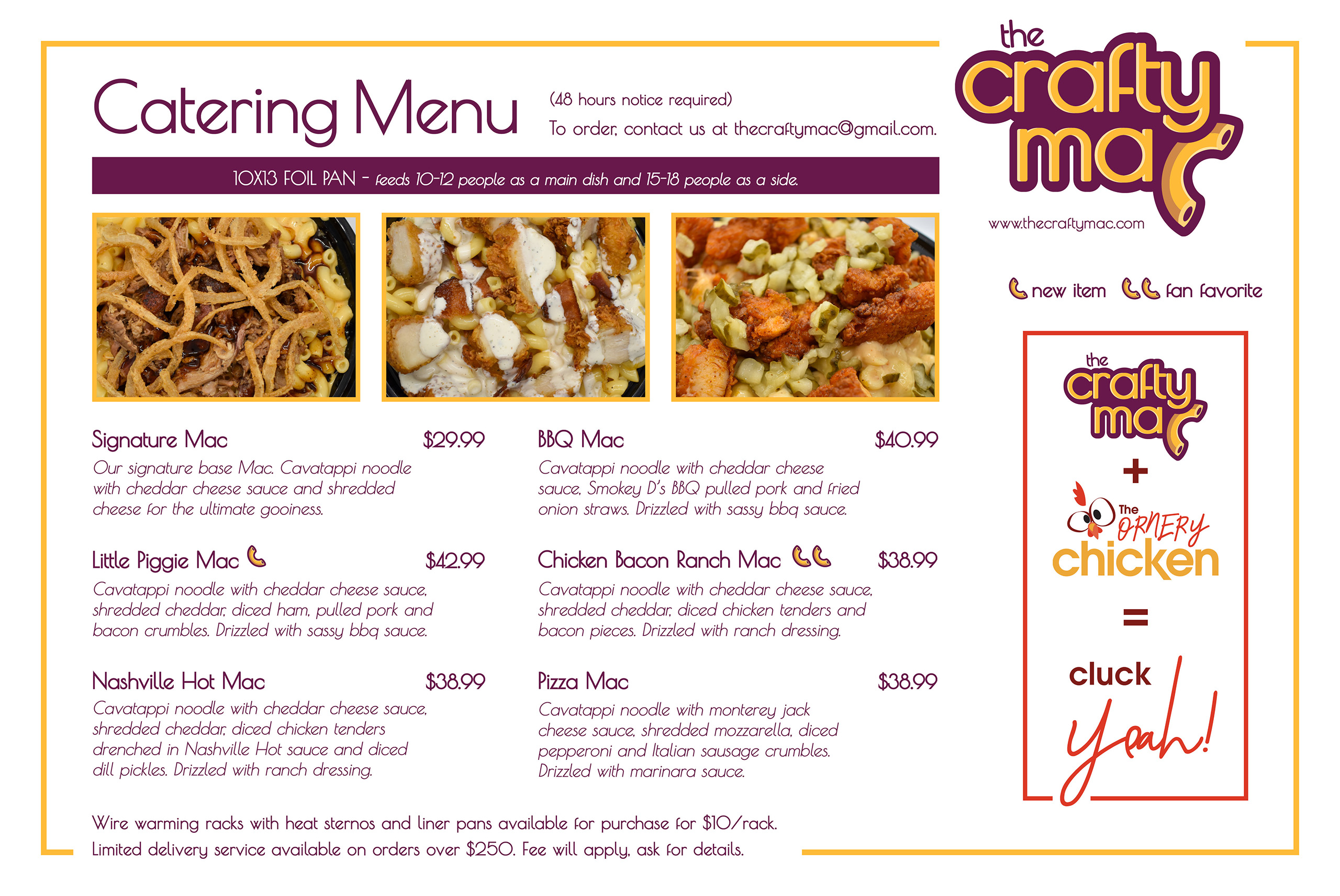 The Crafty Mac Menu