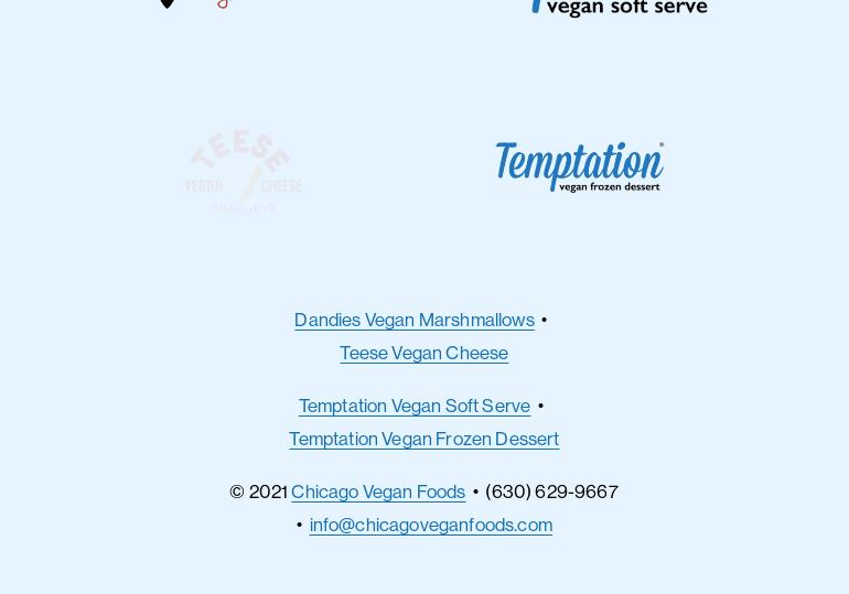 Chicago Vegan Foods Menu