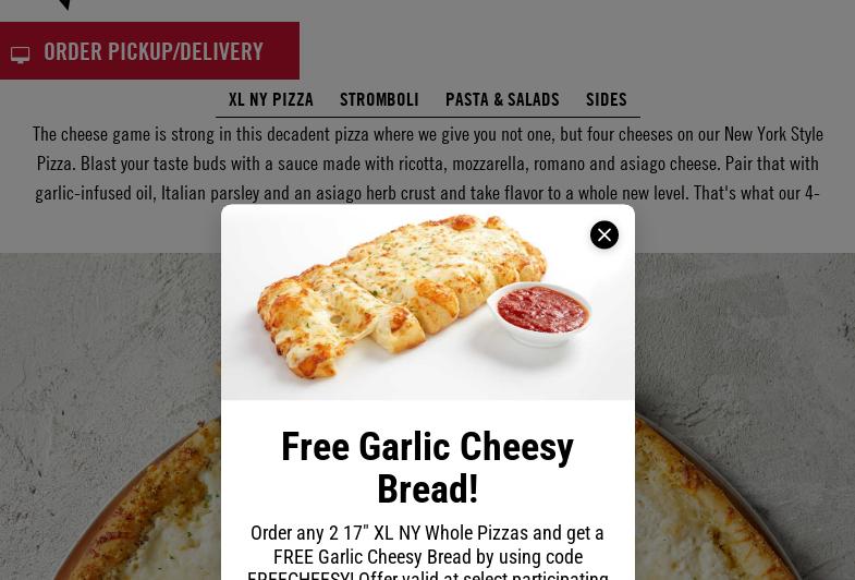 Tony and Bruno's Menu