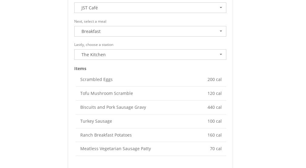 Leaf and Bean Cafe Menu