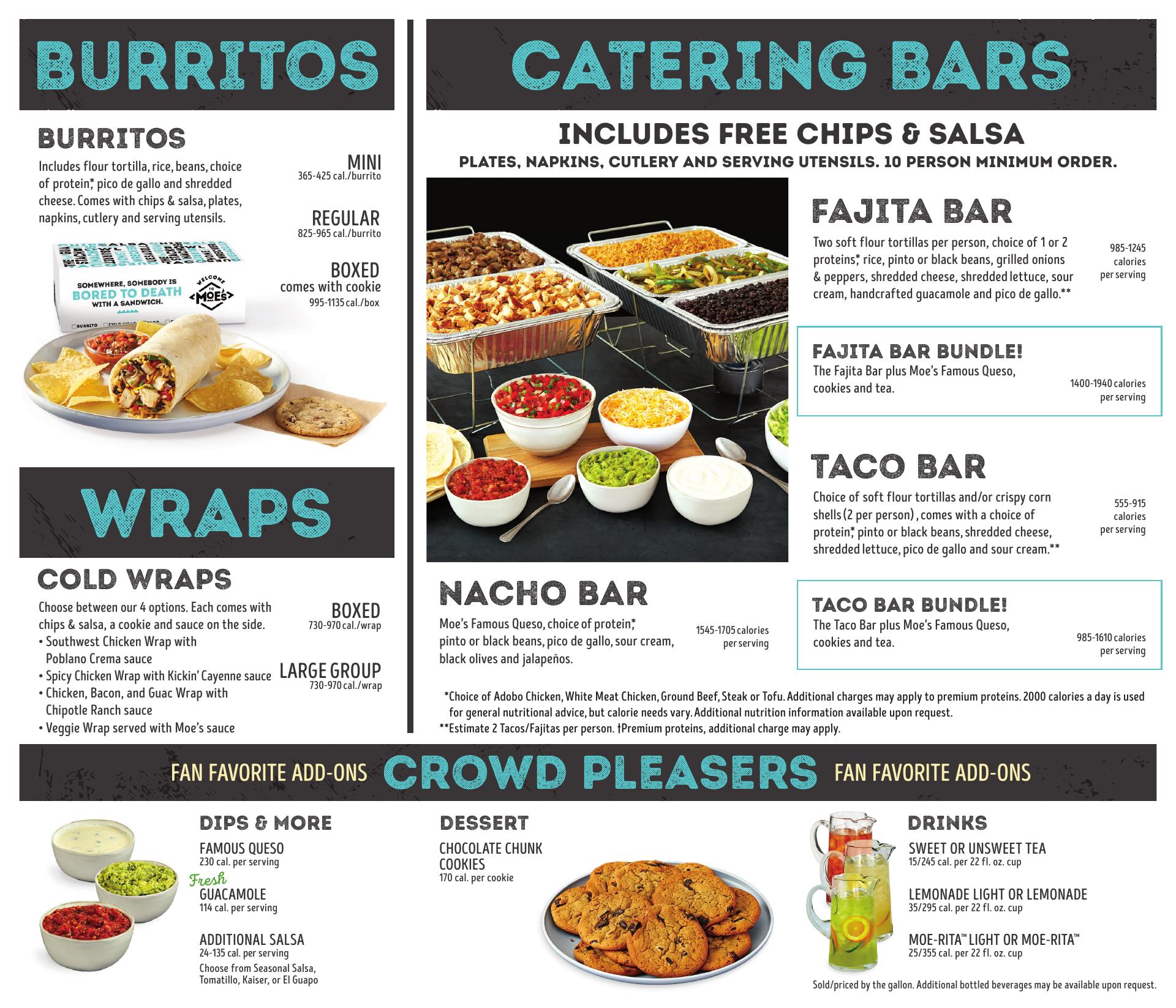 Moe’s Southwest Grill Menu