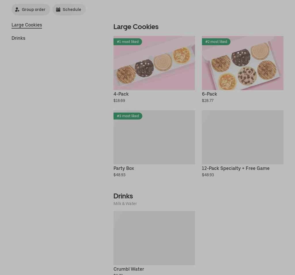Crumbl - Glendale Heights Menu