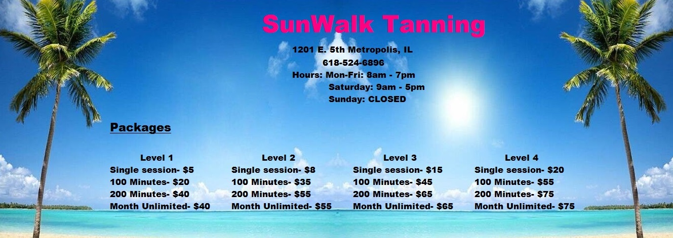 SunWalk Tanning 1201 E 5th St, Metropolis Illinois 62960