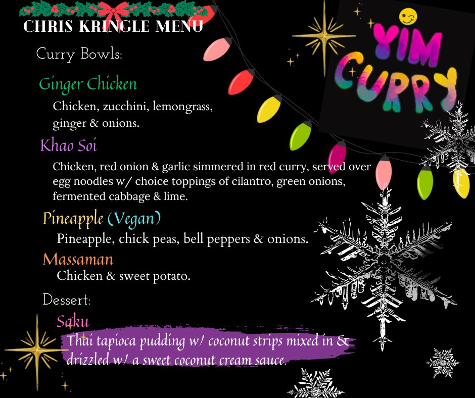 Yim curry Menu