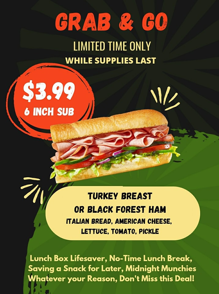 Subway Menu
