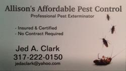 Allison's Affordable Pest Control
