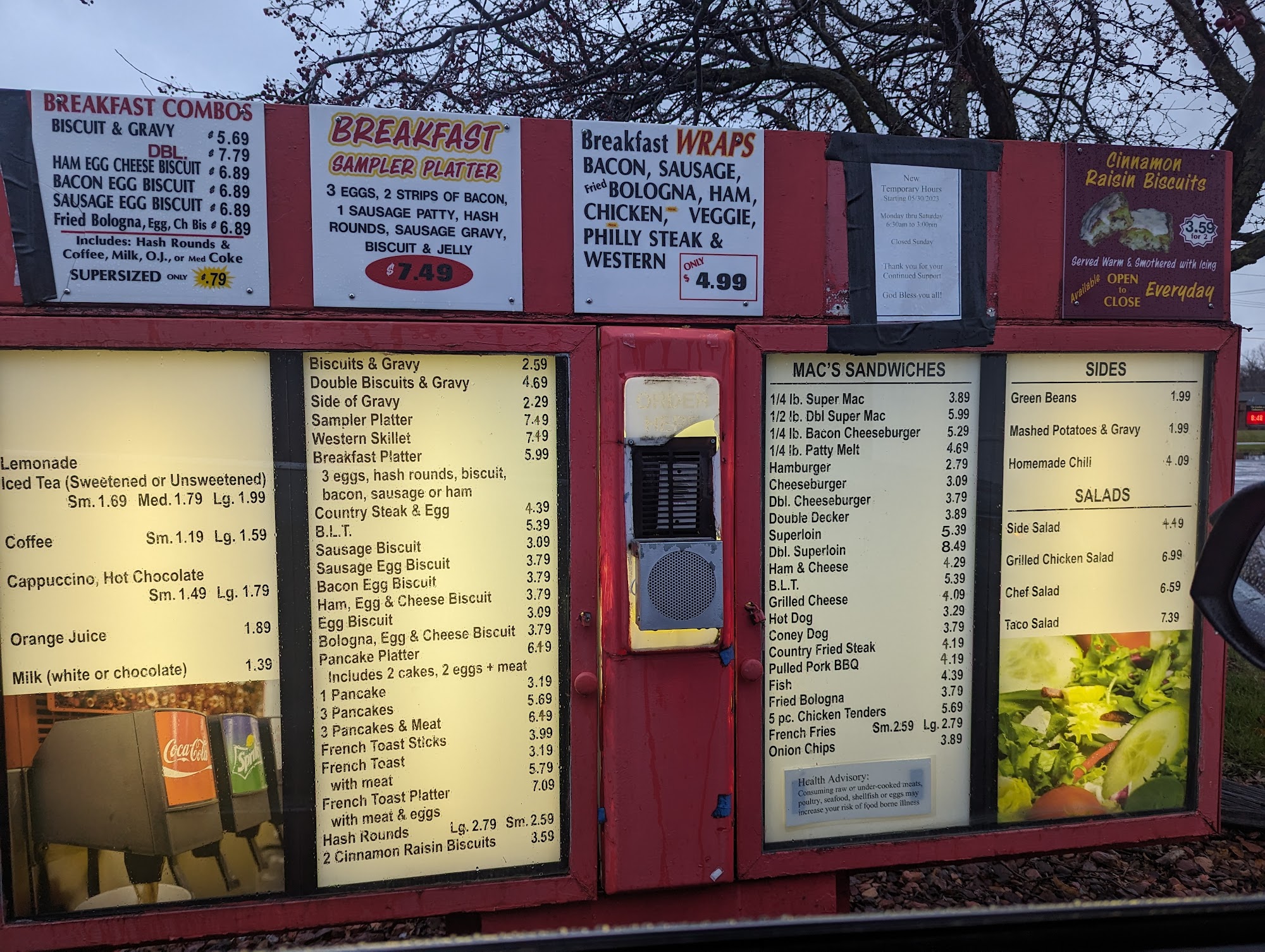 Mac's Menu