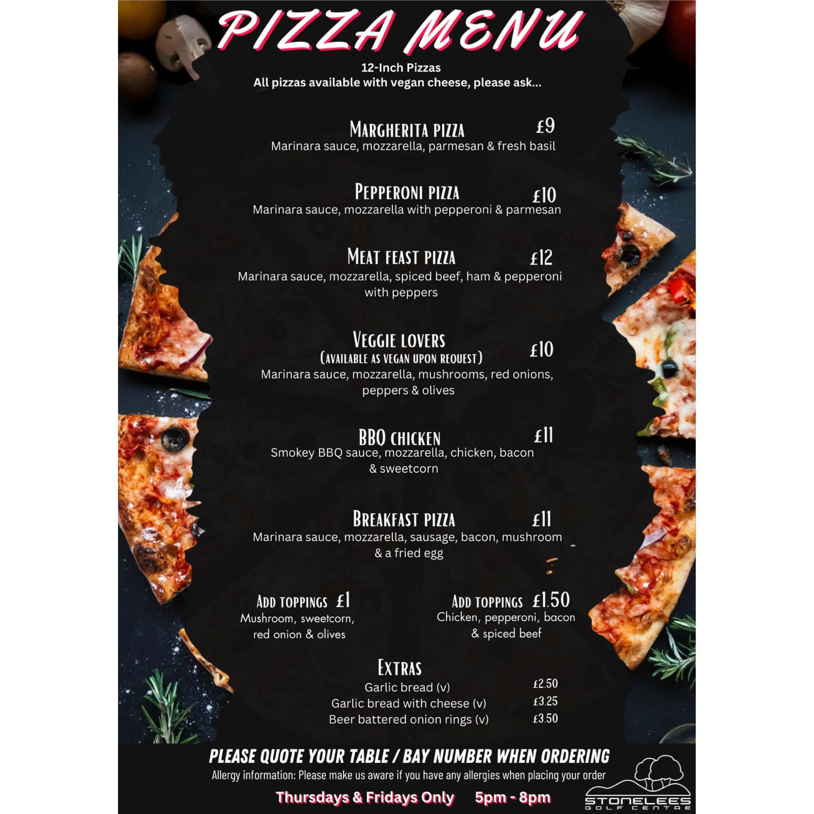 Fairways Kitchen Menu