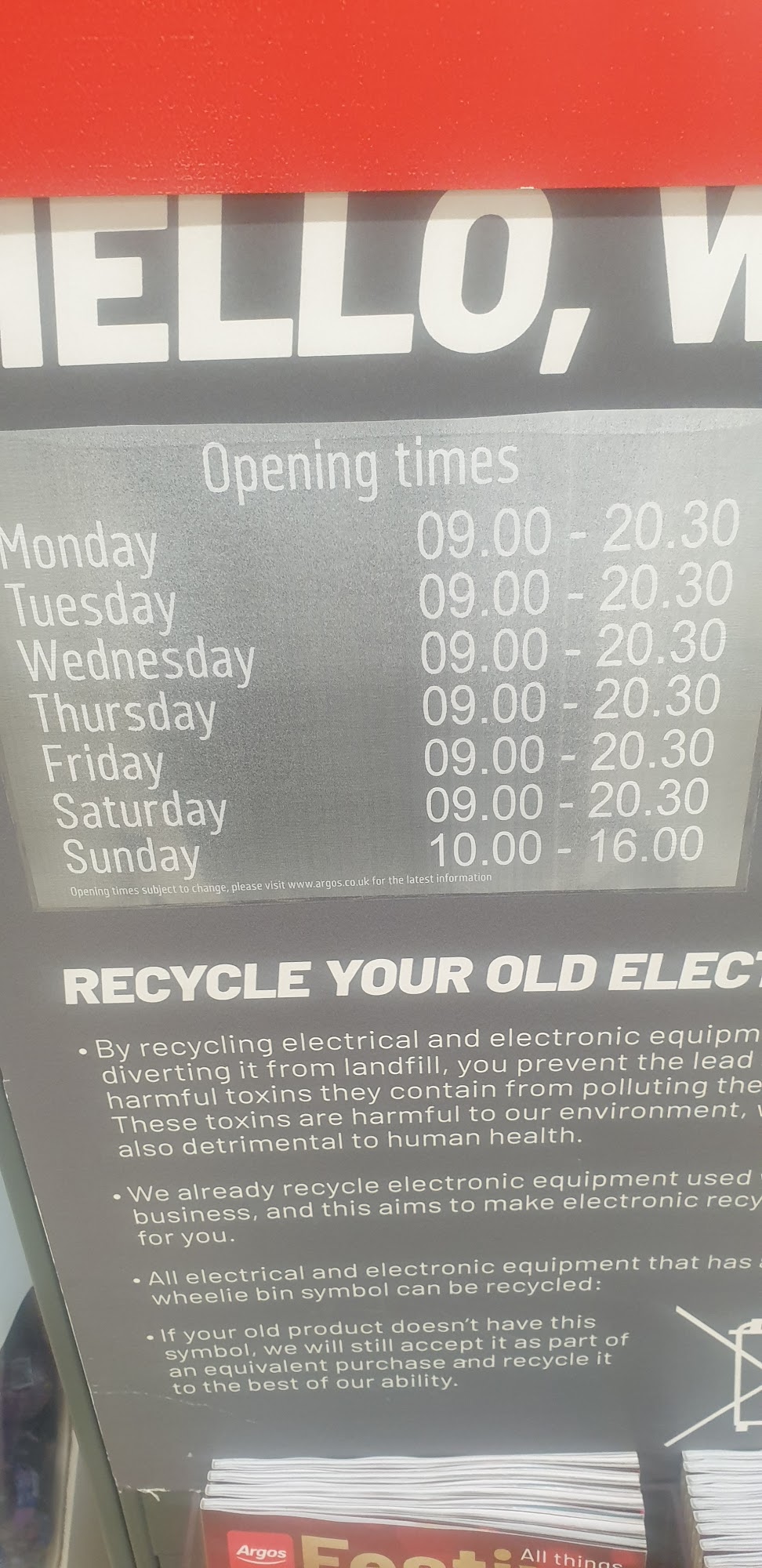 Argos Tunbridge Wells in Sainsbury's Tunbridge Wells