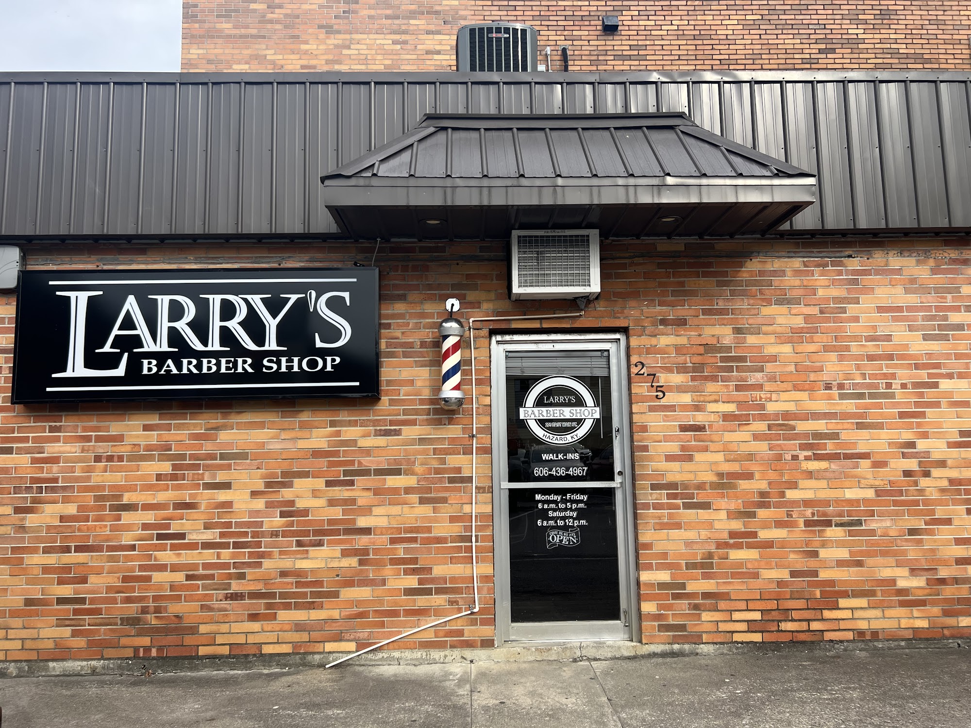 Larry’s Barber Shop (formerly known as Garlands) 275 E Main St, Hazard Kentucky 41701