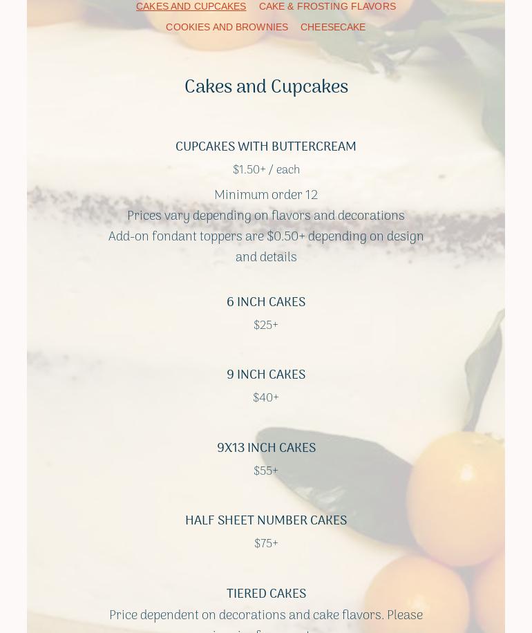 Staggeringly Delicious Menu