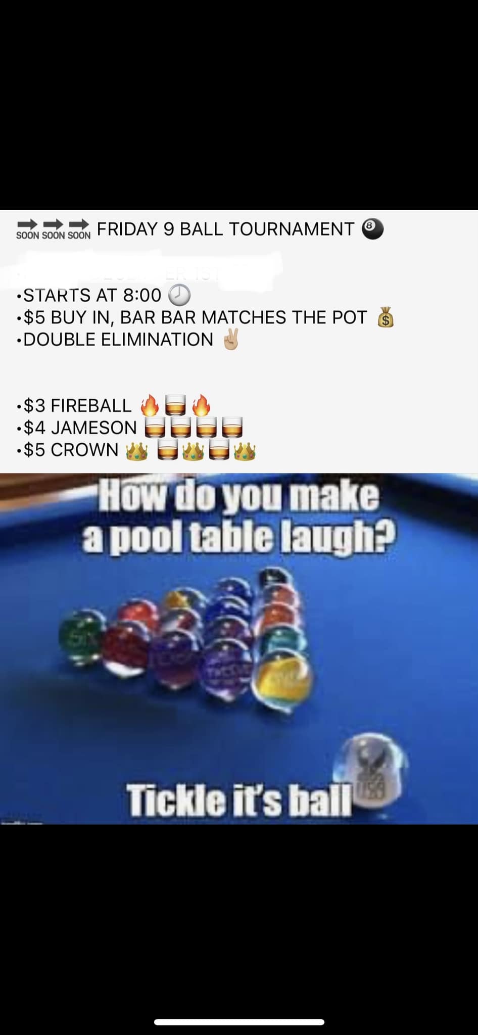 B's Trudeau Tavern Menu