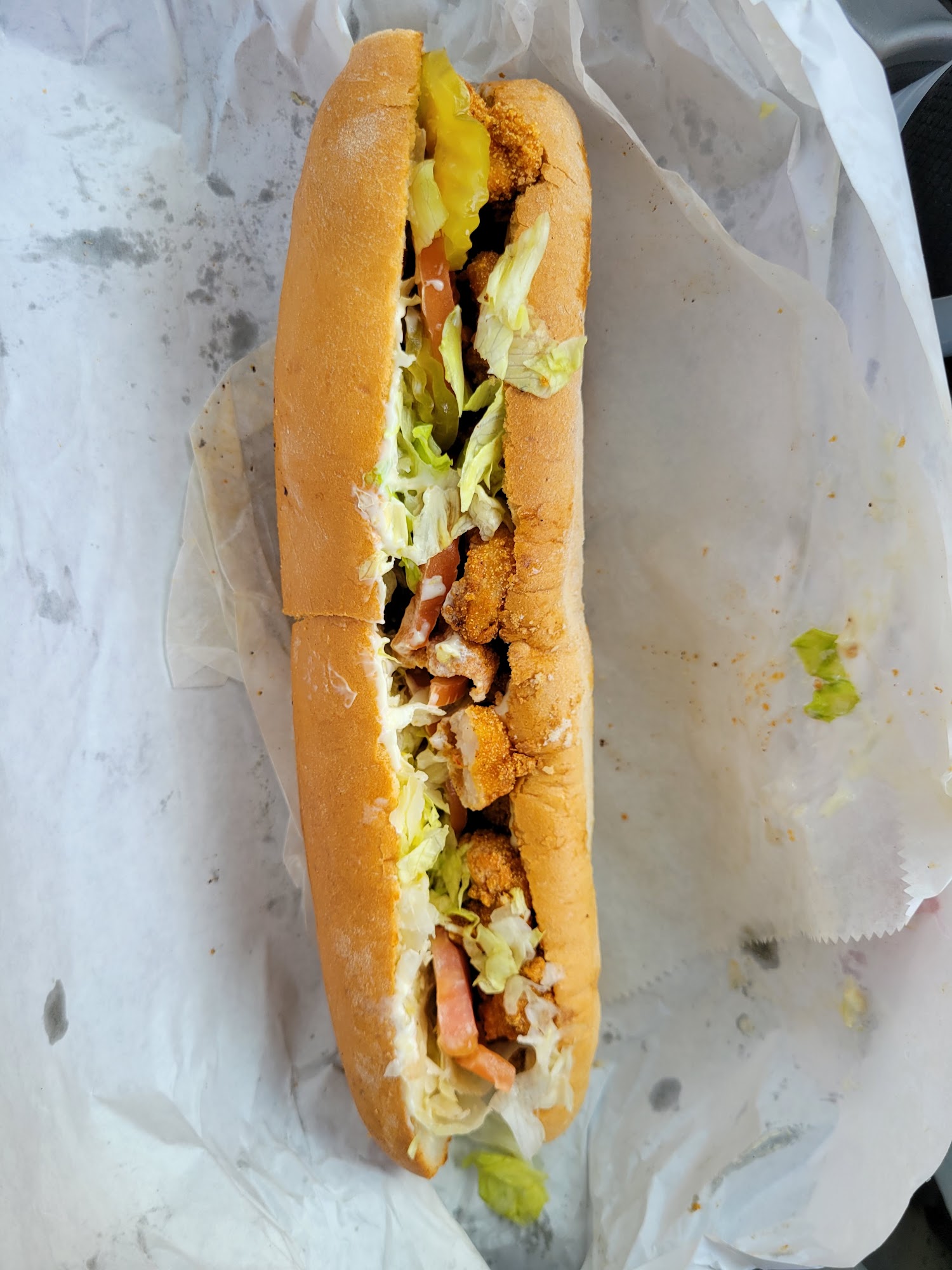 Fried chicken Po Boys