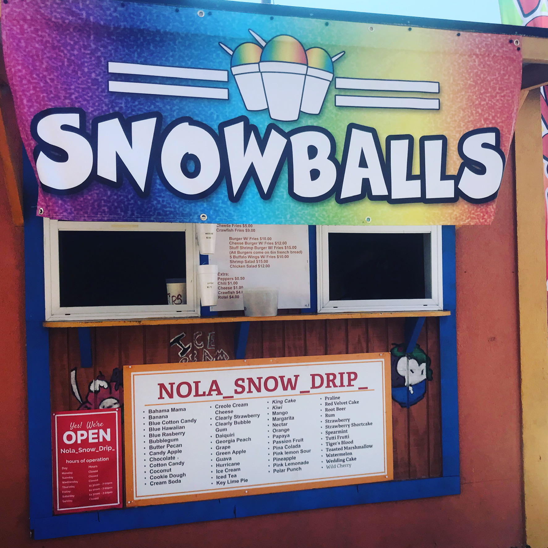 Nola_Snow_Drip_ Menu