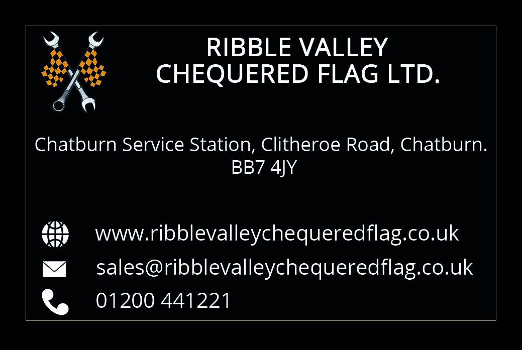 Ribble valley chequered flag Clitheroe