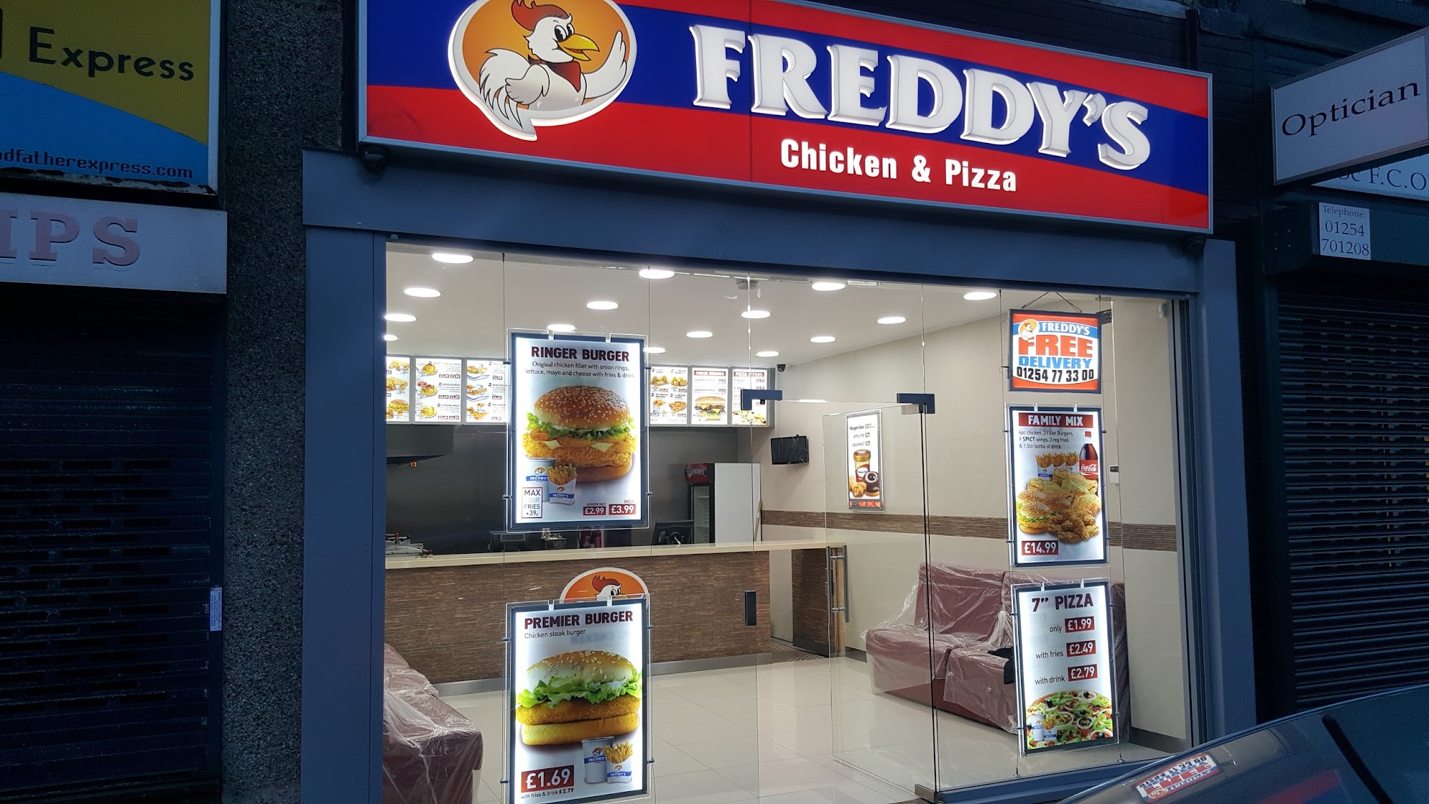 Freddys Chicken & Pizza 151 Duckworth St, Darwen