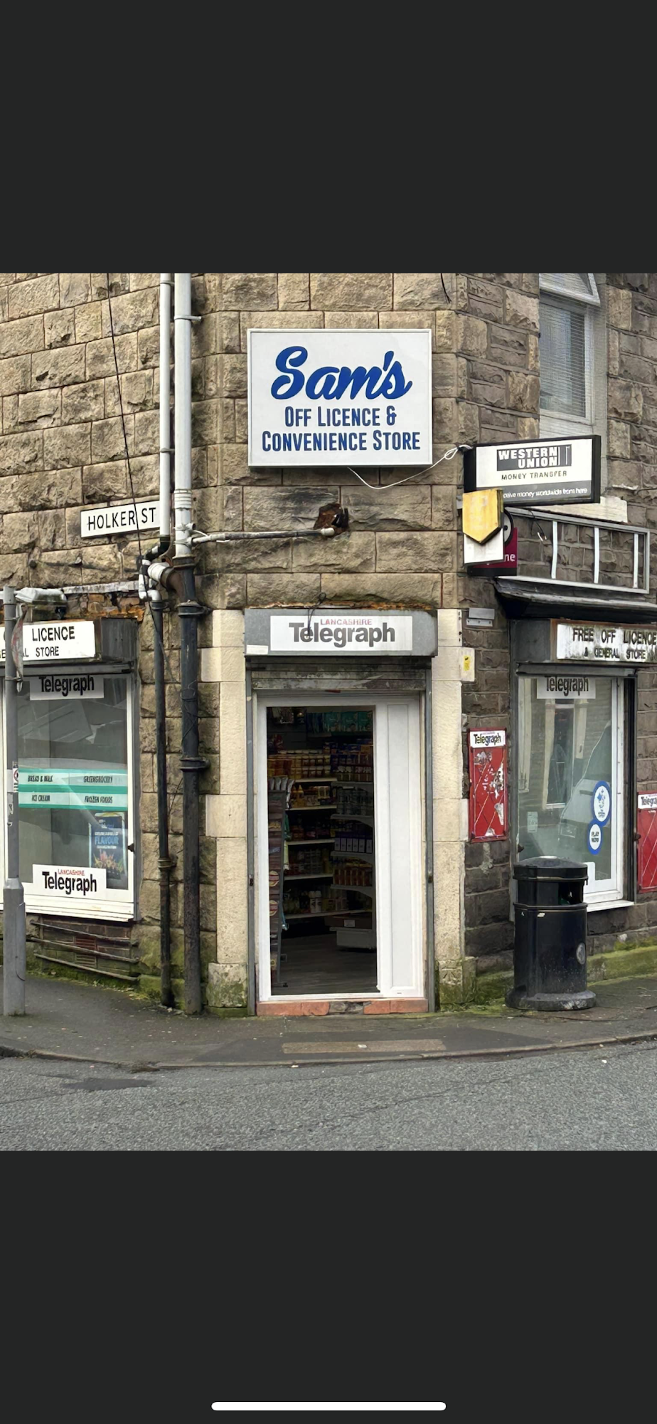 Sam’s convenience store Darwen