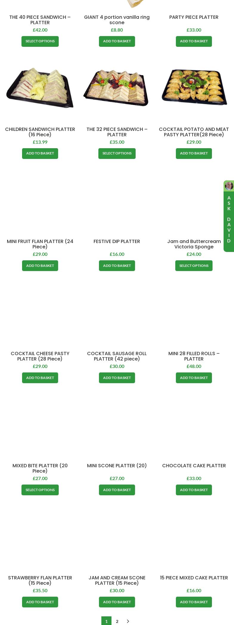 Greenhalghs Craft Bakery Ltd | Est. 1957 Menu