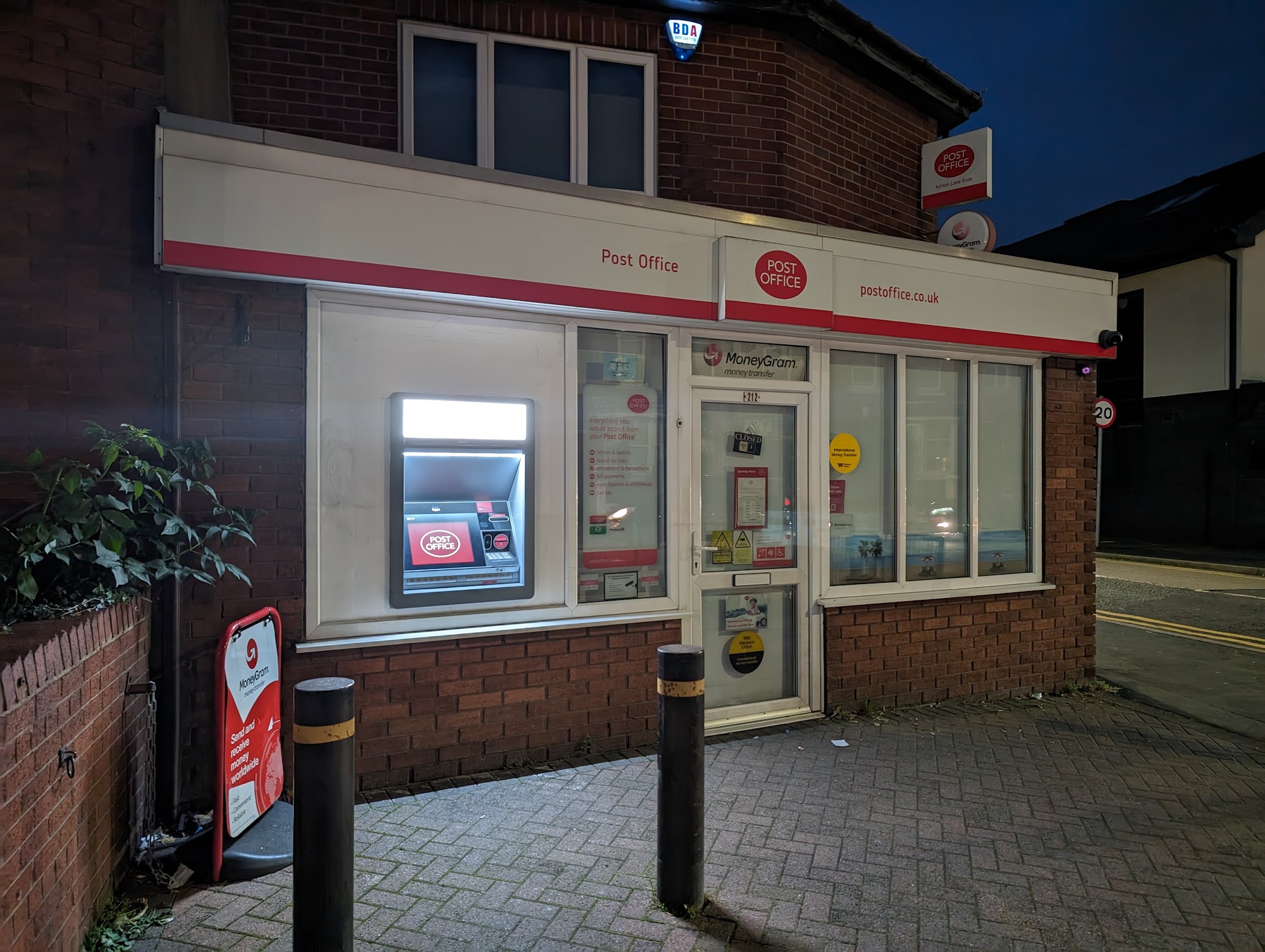 Ashton Lane Ends Post Office Preston