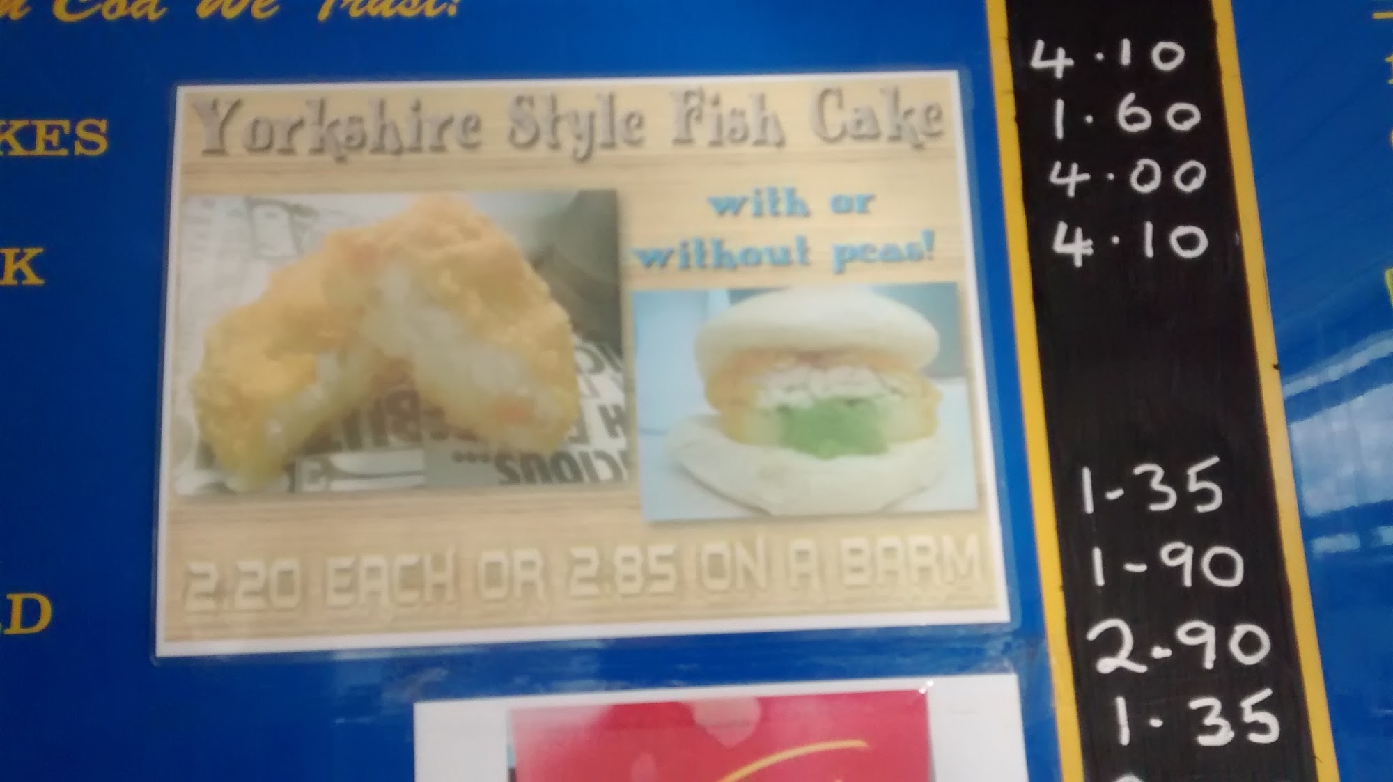 Mister Eaters. Menu